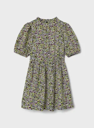 Kids Micro Floral Print Dress 