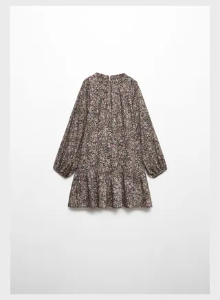 Kids Floral Print Midi Dress 