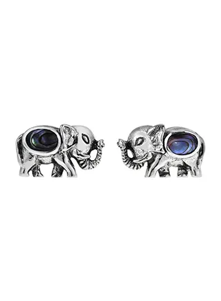 Elephant 925 Sterling Silver Earrings 
