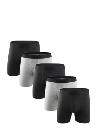 Natural Feelings Mens Boxer Shorts Soft Cotton Men Pack Breathable Underwear Briefs  L 