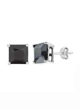 925 Sterling Silver Cubic Zirconia Stud Earrings 