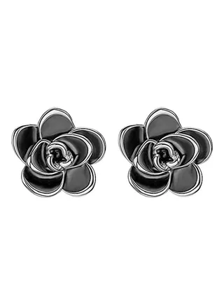 Rose Flower Pendant Earrings 