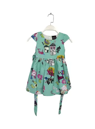 Hannah Printed Dress Green 