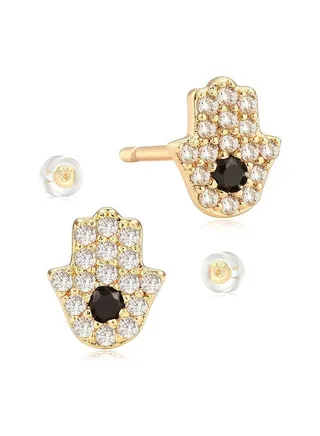 Women Earrings Gold Stud 14K Gold Filled Small Simple Handmade Hypoallergenic Everyday Jewelry 