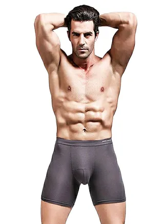 Boxer Briefs Grey Color for Men Single Piece 