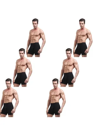 Boxer Briefs Black Color for Men Six  pcs Pack 