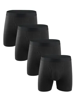 4PCS Breathable Boxers Set Multicolour 
