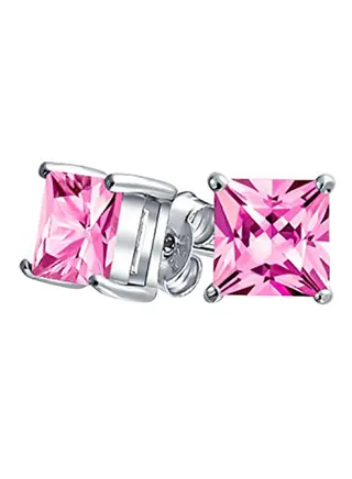 925 Sterling Silver Cubic Zirconia Stud Earrings 