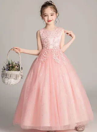 Kids Clothing For Birthday Wedding Party Pink Color 