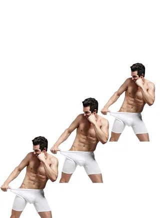 Boxer Briefs White Color for Men Three  pcs Pack 