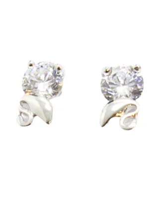 Pure 925 Sterling Silver Trendy Design Earring Studs 