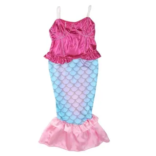 Suspender Mermaid Fashion Party Dress Multicolour 