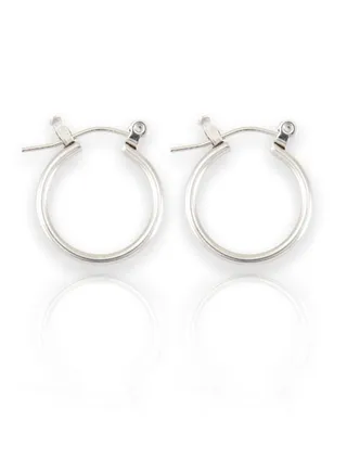 Surgical Stainless steel 316L Earring for Women 1/2 CLICKER HOOP Made in USA 