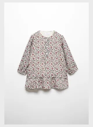 Kids Floral Print Midi Dress 