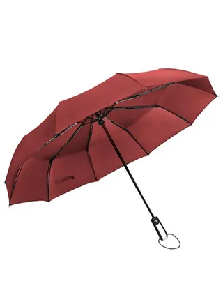 Compact One Touch Open Umbrella Red 