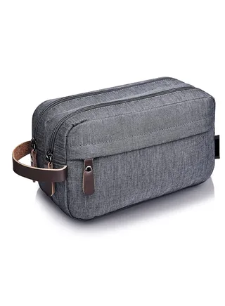 Toiletry Bag, Toiletry Waterproof Hanging Bag, Oxford ClothTravel Organizer Cosmetic Bag, Necessaries Case Wash Toiletry Bag, Lightweight Travel Shaving, for Men and Women (Gray) 