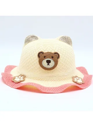 New 2-8-Year-Old Children's Cartoon Sunscreen Hat 