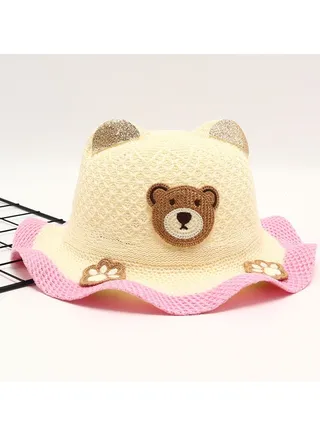 New 2-8-Year-Old Children's Cartoon Sunscreen Hat 