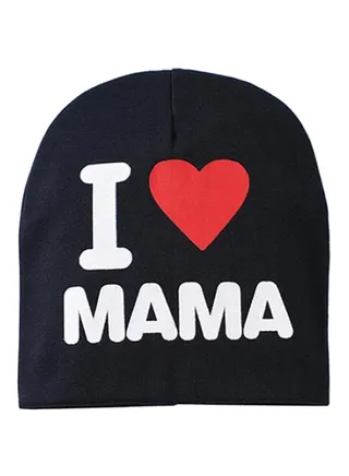 Knitted Beanie Black Mama 