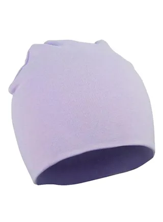 Double Layers Photo Prop Beanie Lavender 