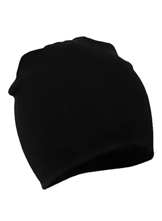 Double Layers Photo Prop Beanie Black 