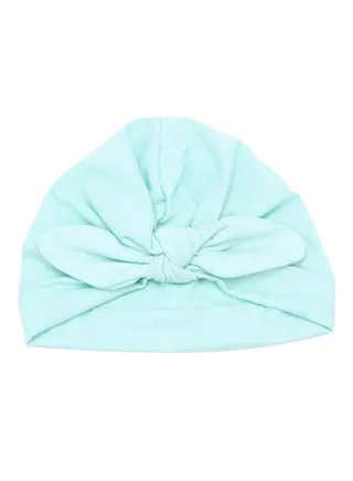 Cute Bowknot Beanie Light Blue 