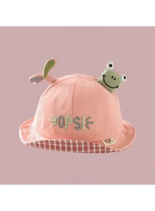 Pink series Children's Travel sun Protection and Sunshade Fisherman hat 