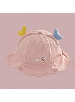 Pink series Children's Travel sun Protection and Sunshade Fisherman hat 