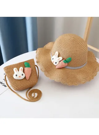 New Children's Sunshade Hat Set 