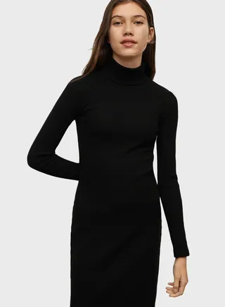 Kids Turtle Neck Knitted Dress 
