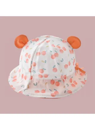 Pink series Children's Travel sun Protection and Sunshade Fisherman hat 