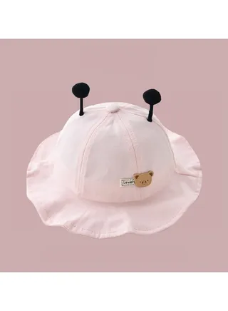 Pink series Children's Travel sun Protection and Sunshade Fisherman hat 