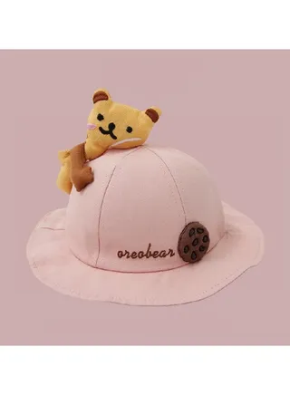 Pink series Children's Travel sun Protection and Sunshade Fisherman hat 
