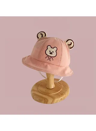 Pink series Children's Travel sun Protection and Sunshade Fisherman hat 
