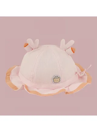 Pink series Children's Travel sun Protection and Sunshade Fisherman hat 