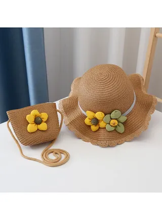 New Children's Sunshade Hat Set 