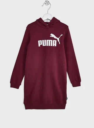 Kids Essential Logo Hooded Dress 