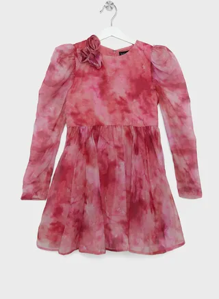 Kids Cupid Flower Midi Dress 