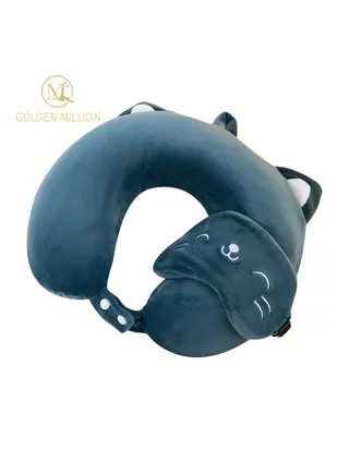 Memory Foam Travel Pillow U Shaped Neck Support With Eye Mask for Sleeping 