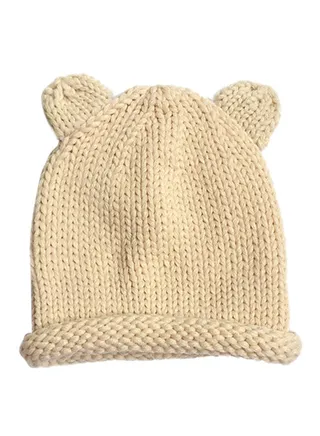 Warm Woolen Cap HL087 Beige 