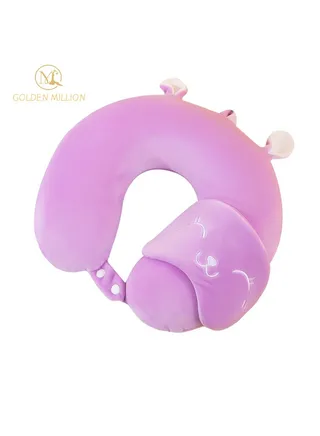 Memory Foam Travel Pillow U Shaped Neck Support With Eye Mask for Sleeping 