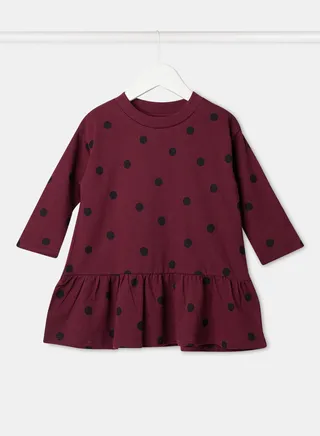 Girls Polka Dot Skater Dress 
