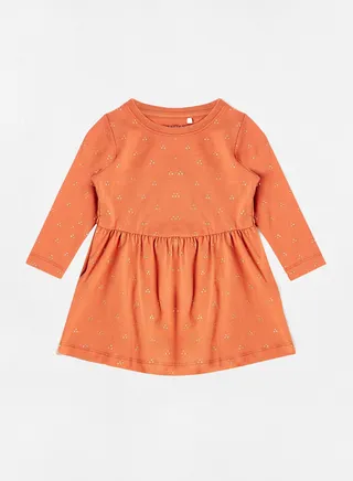 Infant/Baby Organic Cotton Dress Orange 