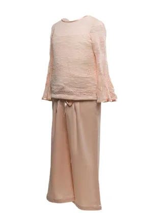 NADA FLOWER SET Girls set pant and top, as Party set, everyday fit out Party Wear Wedding Evening Formal for Birthday Kid Girls Elegant 