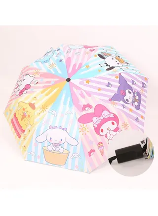 Sanrio Folding Portable Automatic Rain or Shine Umbrella 