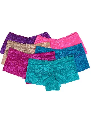 Lace Mix Underwear Set 6 Pieces 