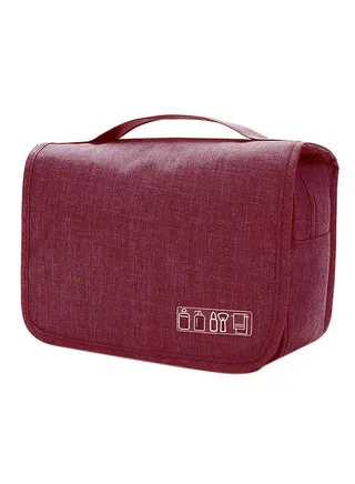 Makeup And Shaving Tools Travel Bag Red 
