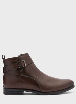 Belt Details Chelsea Boots