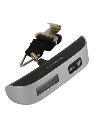 Digital Luggage Weight Hanging Scale Silver/Black 