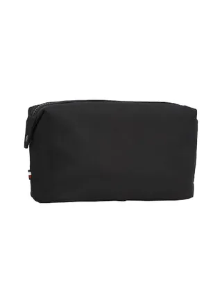 Men's Water Repellent Lining Small Washbag/ Toiletery Bag -  Recycled polyester mix, Black 
